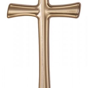 Krížik tvarovaný plochý – Zlato