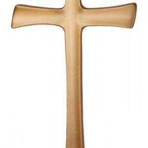 Krížik tvarovaný plochý – Bronz