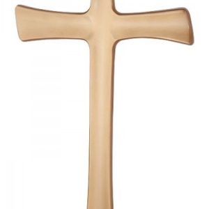 Krížik tvarovaný plochý  – Bronz
